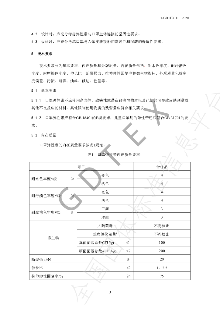 T/GDTEX 11-2020 标准预览