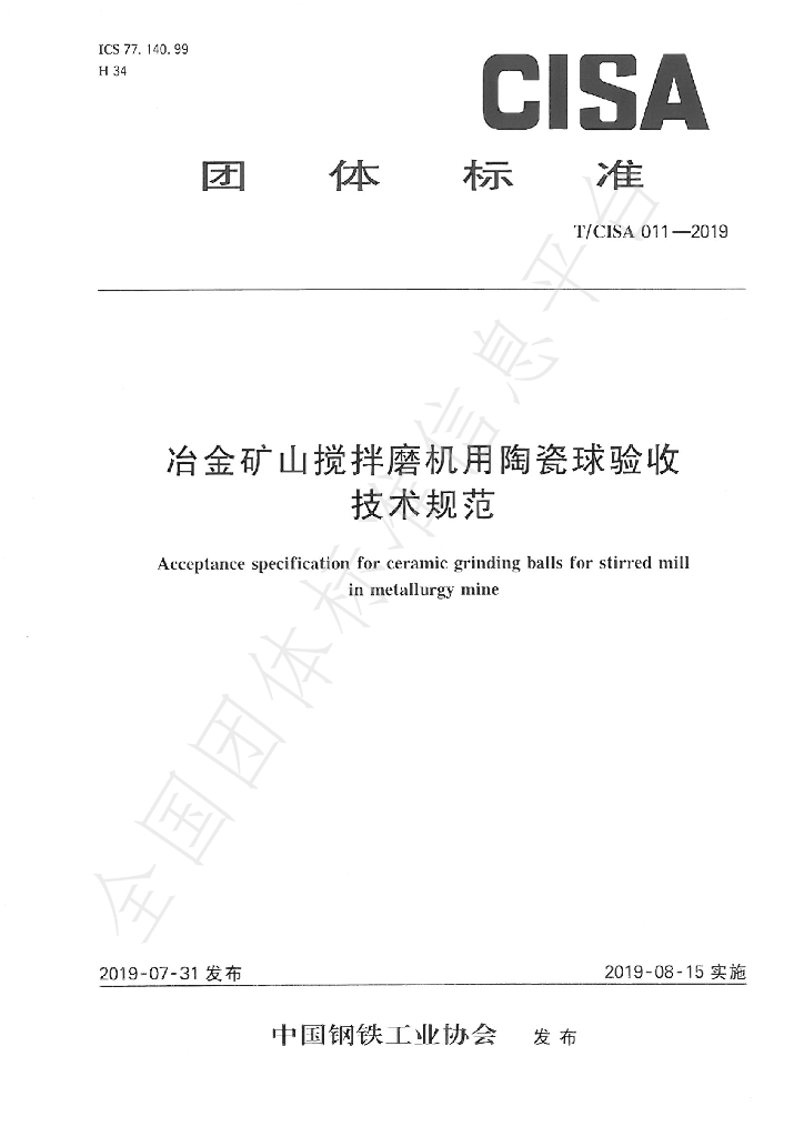 T/CISA 011-2019 标准预览