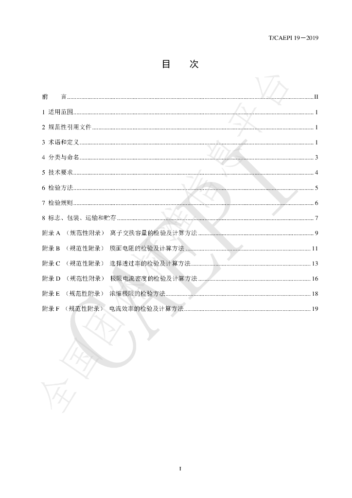 T/CAEPI 19-2019 标准预览
