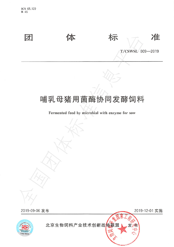 T/CSWSL 009-2019 标准预览