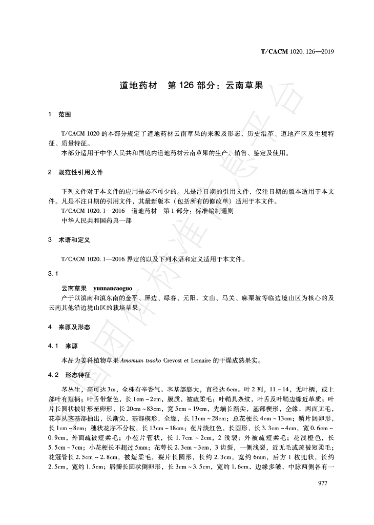 T/CACM 1020.126-2019 标准预览
