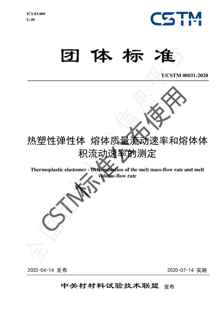 T/CSTM 00031-2020 标准预览
