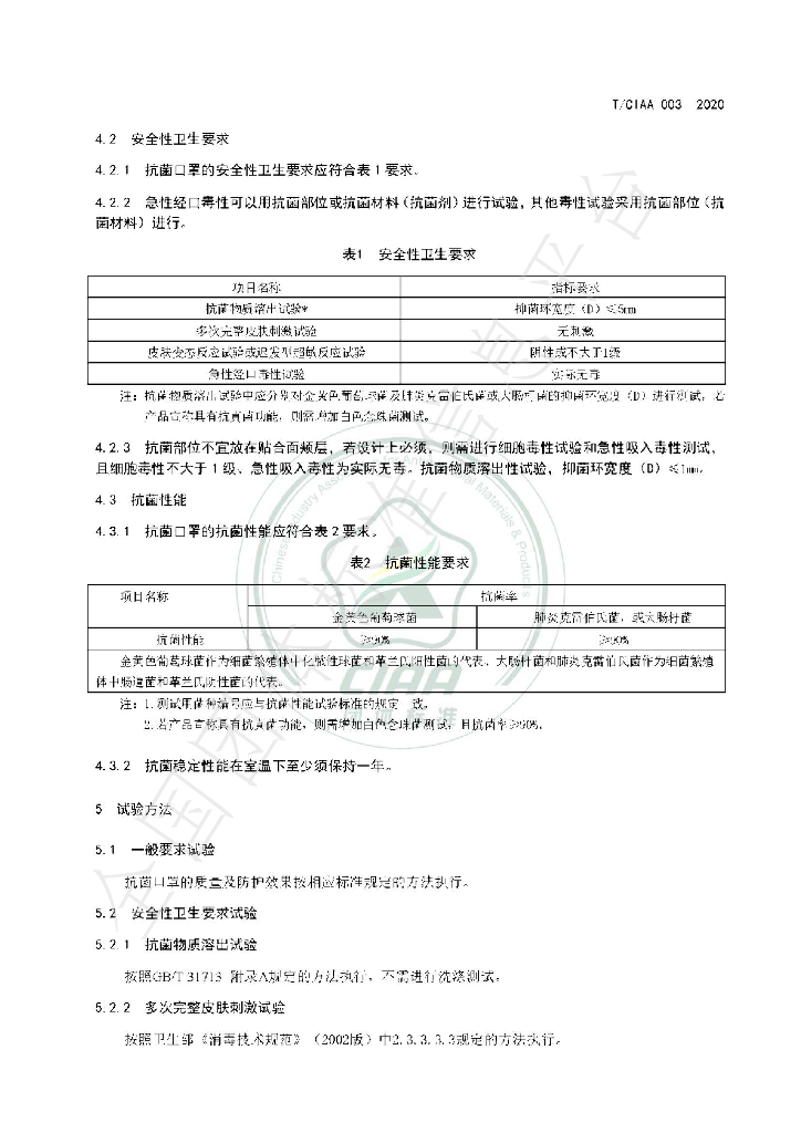 T/CIAA 003-2020 标准预览