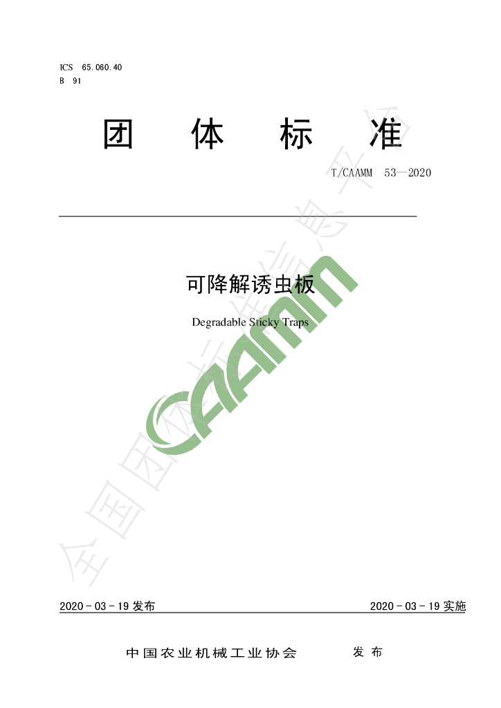 T/CAAMM 53-2020 标准预览