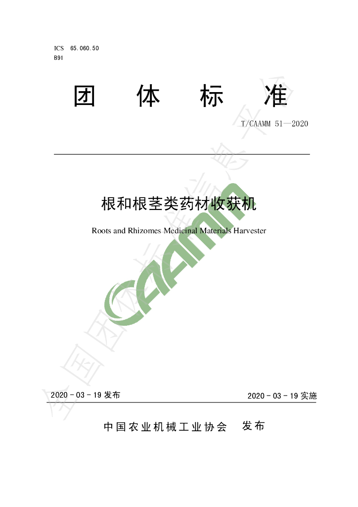 T/CAAMM 51-2020 标准预览