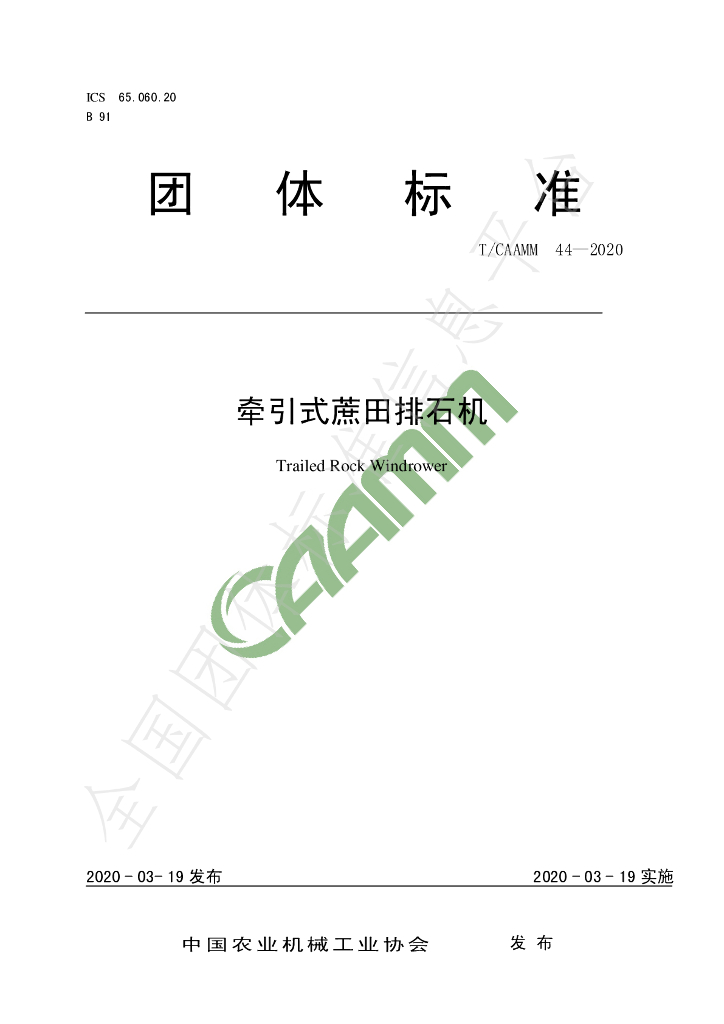 T/CAAMM 44-2020 标准预览
