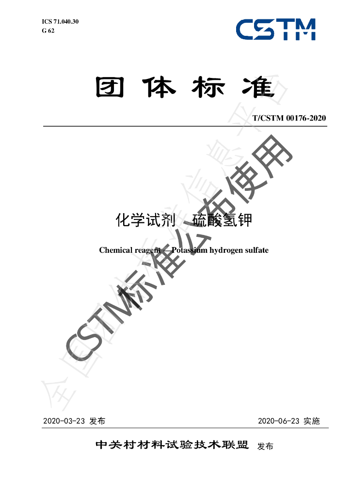 T/CSTM 00176-2020 标准预览