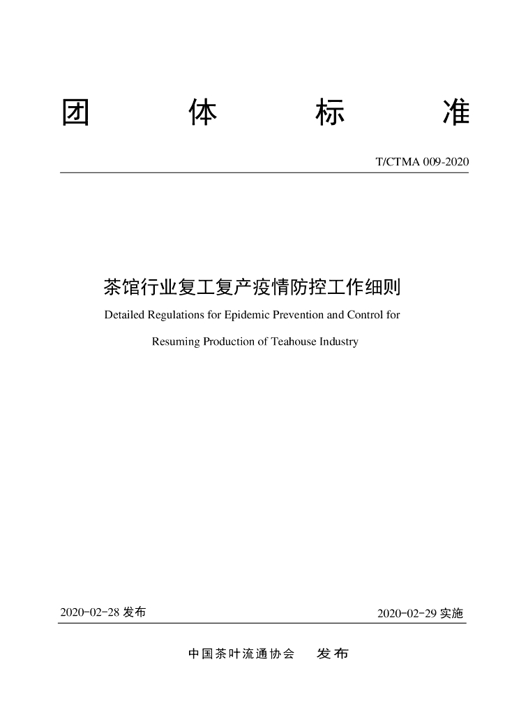 T/CTMA 009-2020 标准预览