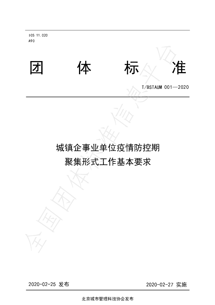 T/BSTAUM 001-2020 标准预览