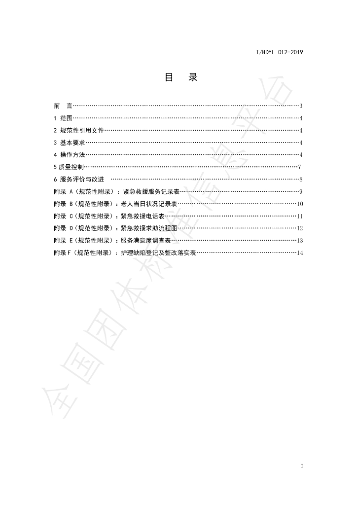 T/HDYL 012-2019 标准预览