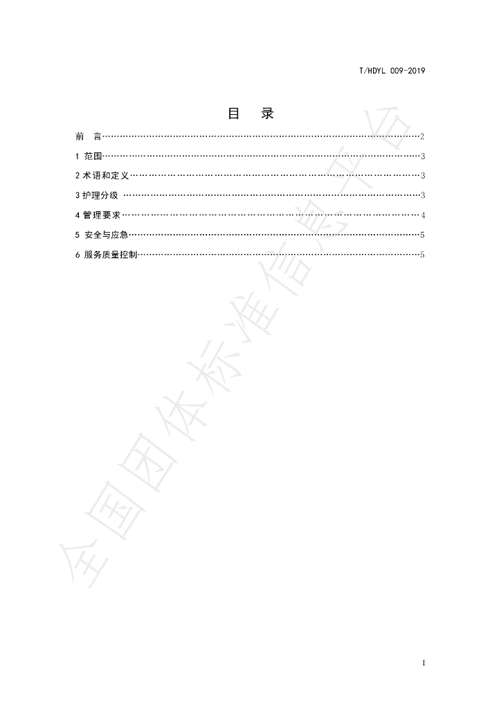 T/HDYL 009-2019 标准预览