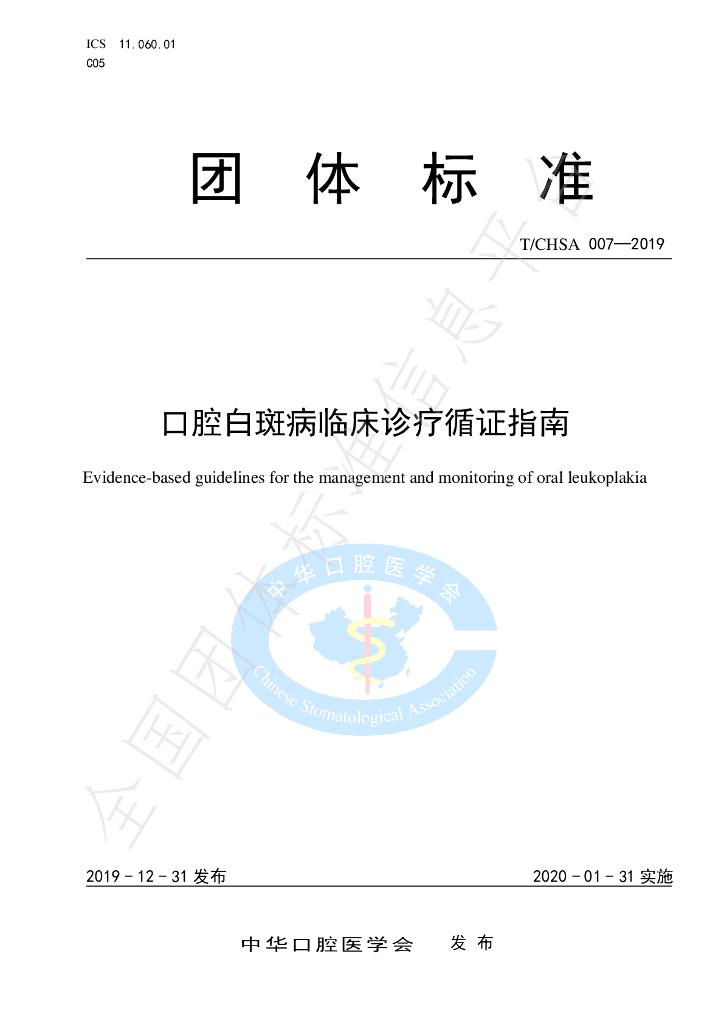 T/CHSA 007-2019 标准预览