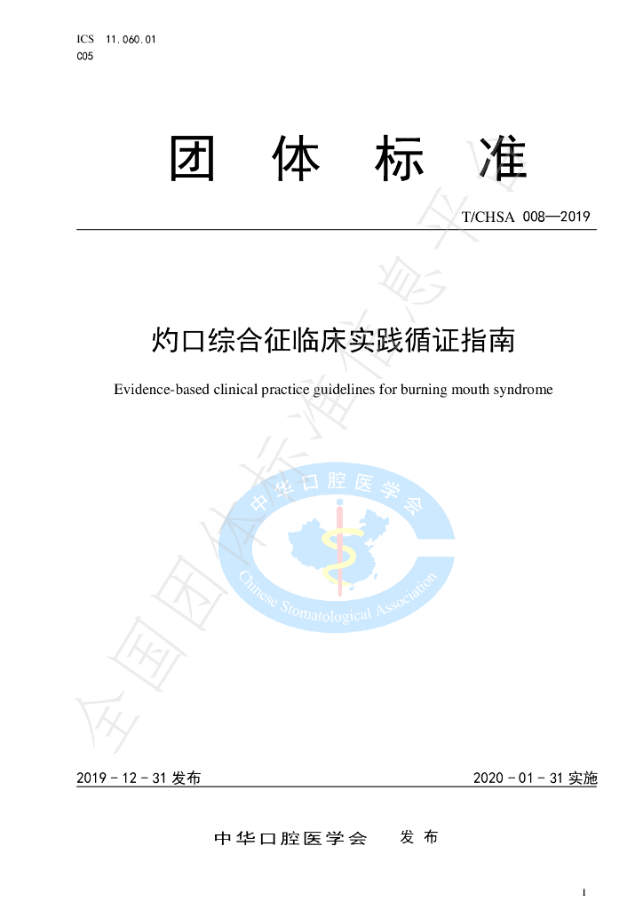 T/CHSA 008-2019 标准预览