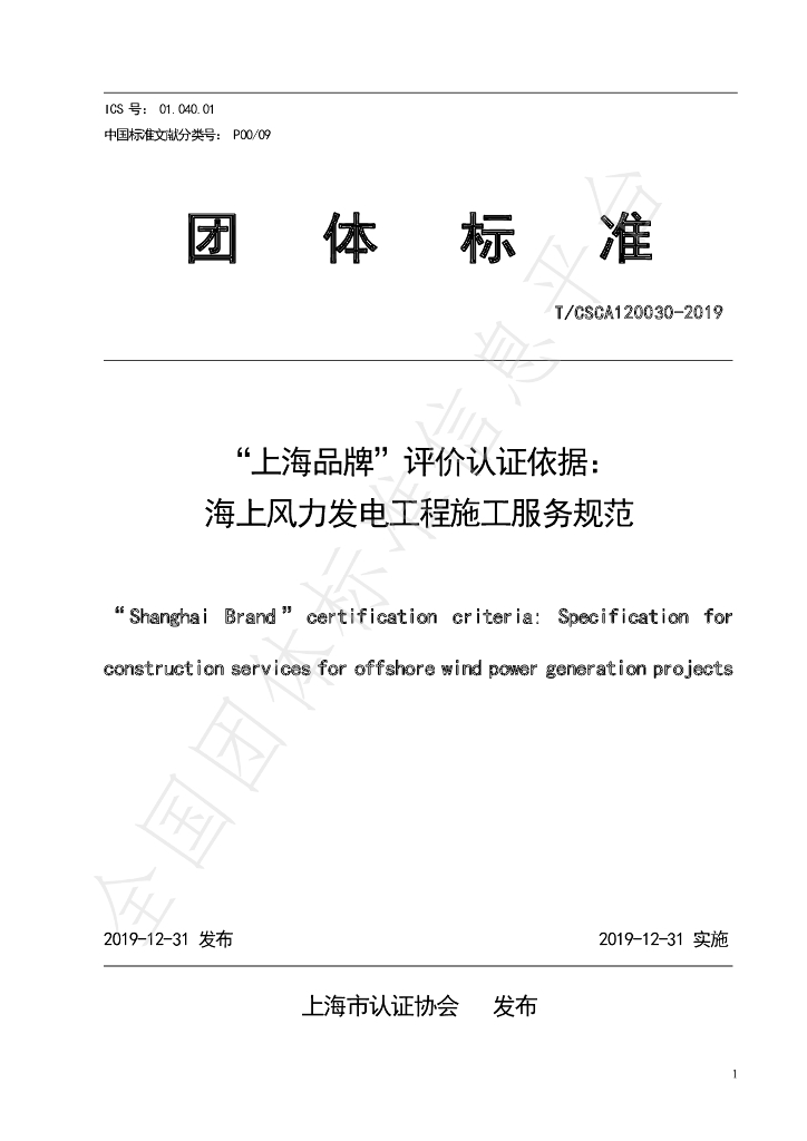 T/CSCA 120030-2019 标准预览