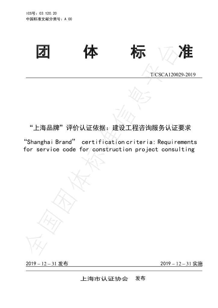 T/CSCA 120029-2019 标准预览