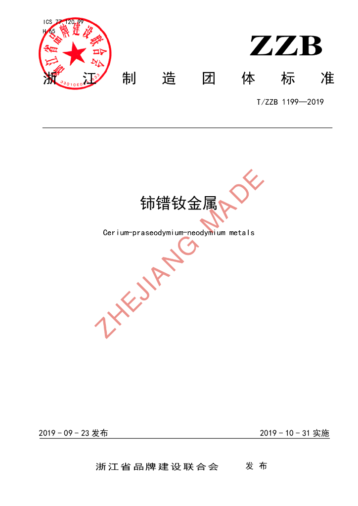 T/ZZB 1199-2019 标准预览