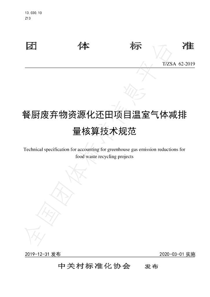 T/ZSA 62-2019 标准预览