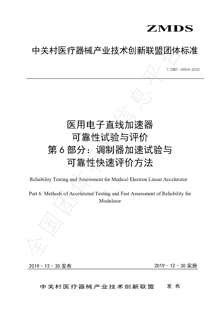 T/ZMDS 10010-2019 标准预览