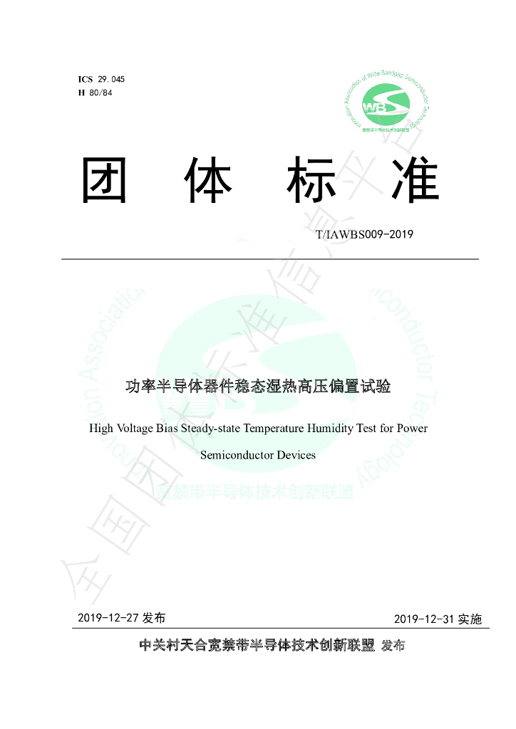 T/IAWBS 009-2019 标准预览