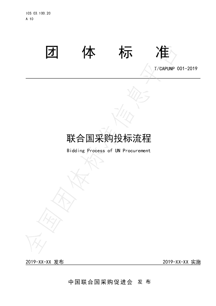 T/CAPUNP 001-2019 标准预览