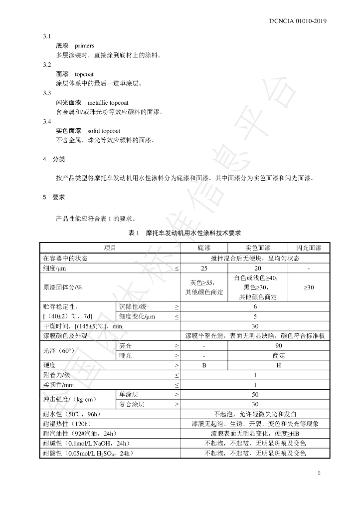 T/CNCIA 01010-2019 标准预览