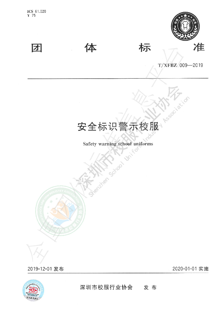 T/XFBZ 009-2019 标准预览