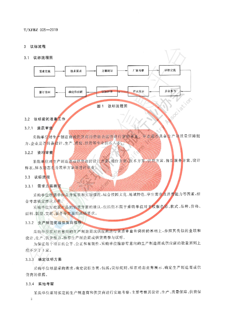 T/XFBZ 005-2019 标准预览