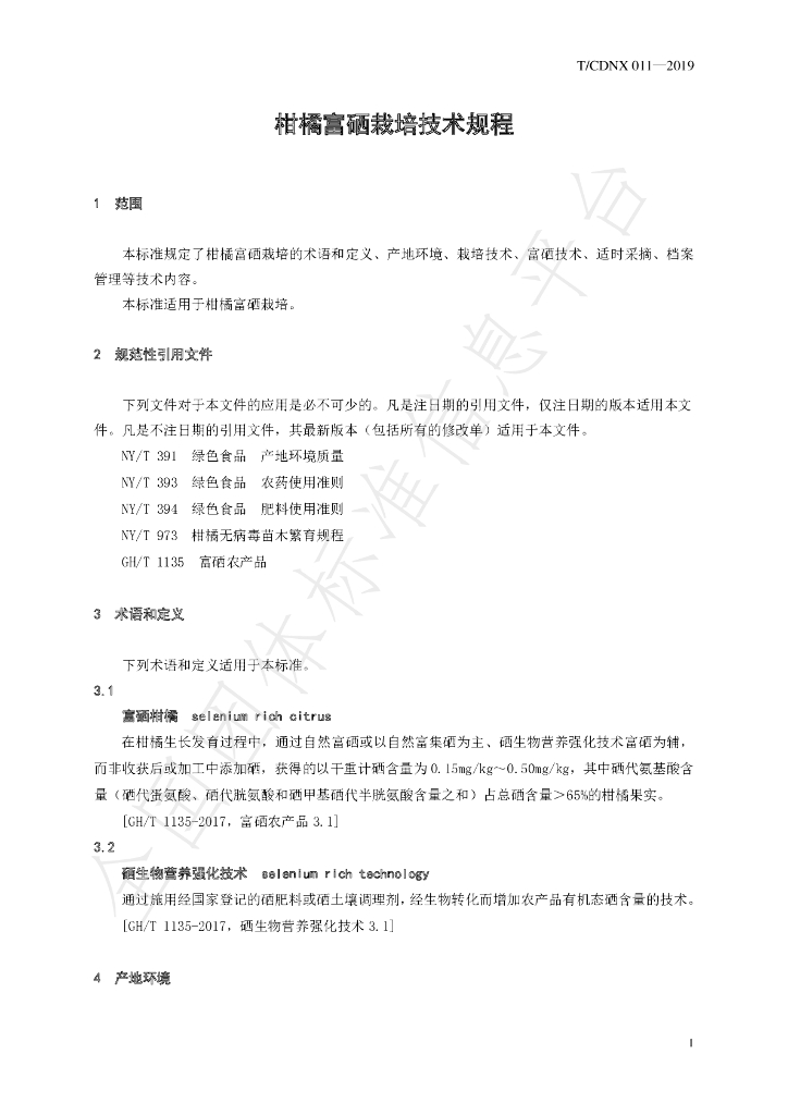 T/CDNX 011-2019 标准预览