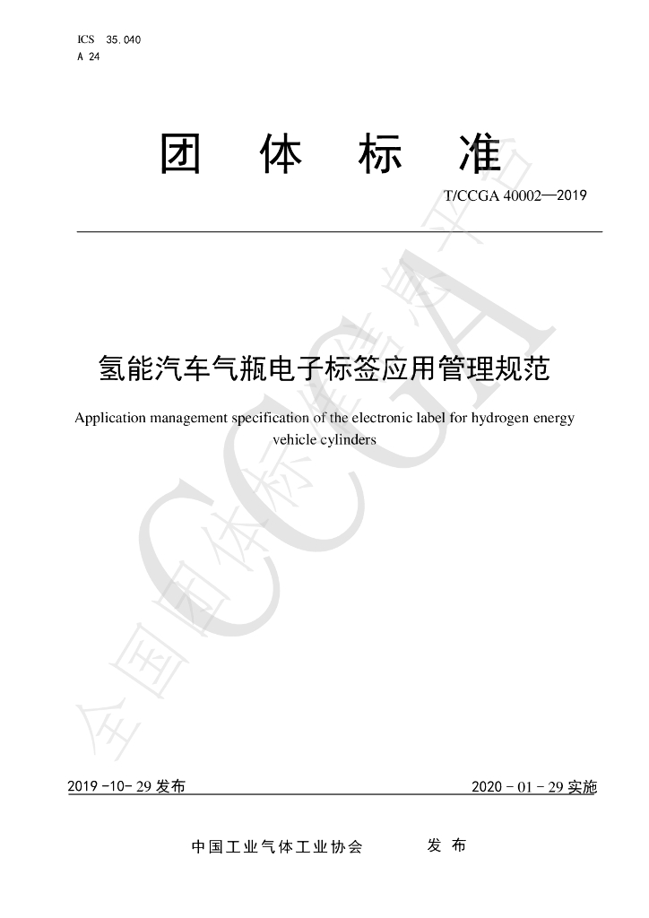 T/CCGA 40002-2019 标准预览