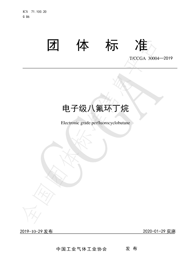 T/CCGA 30004-2019 标准预览