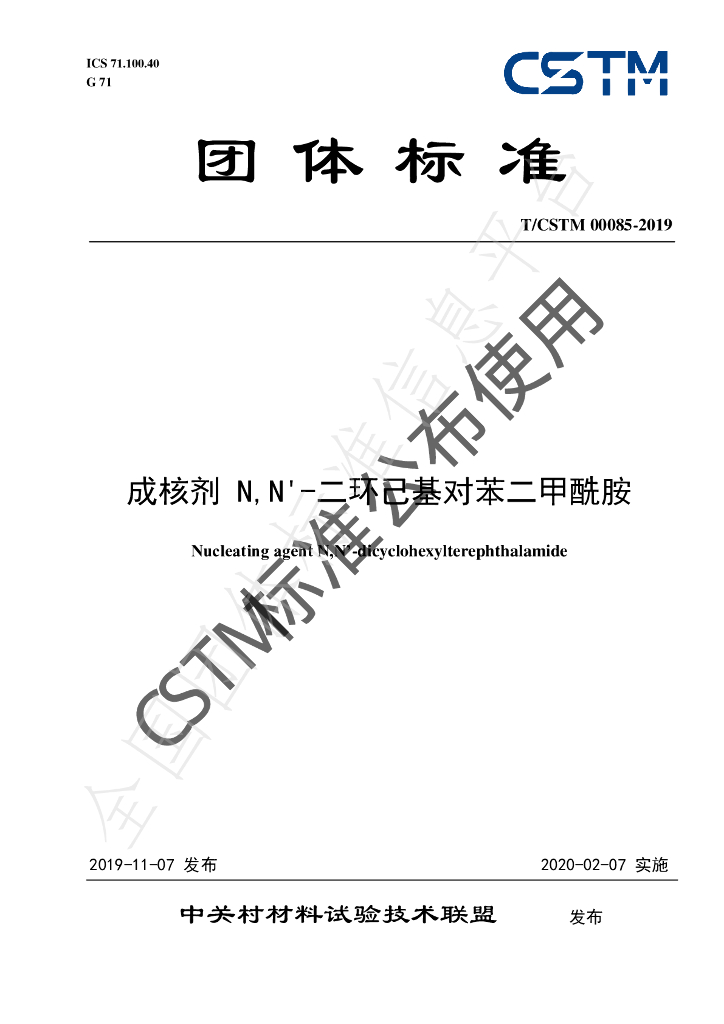 T/CSTM 00085-2019 标准预览