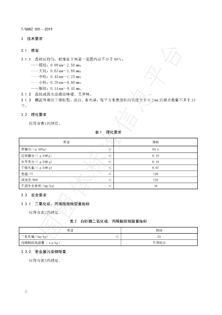 T/GXRZ 001-2019 标准预览