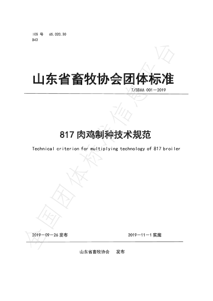 T/SDAA 001-2019 标准预览