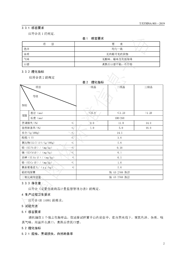 T/XYHNA 001-2019 标准预览