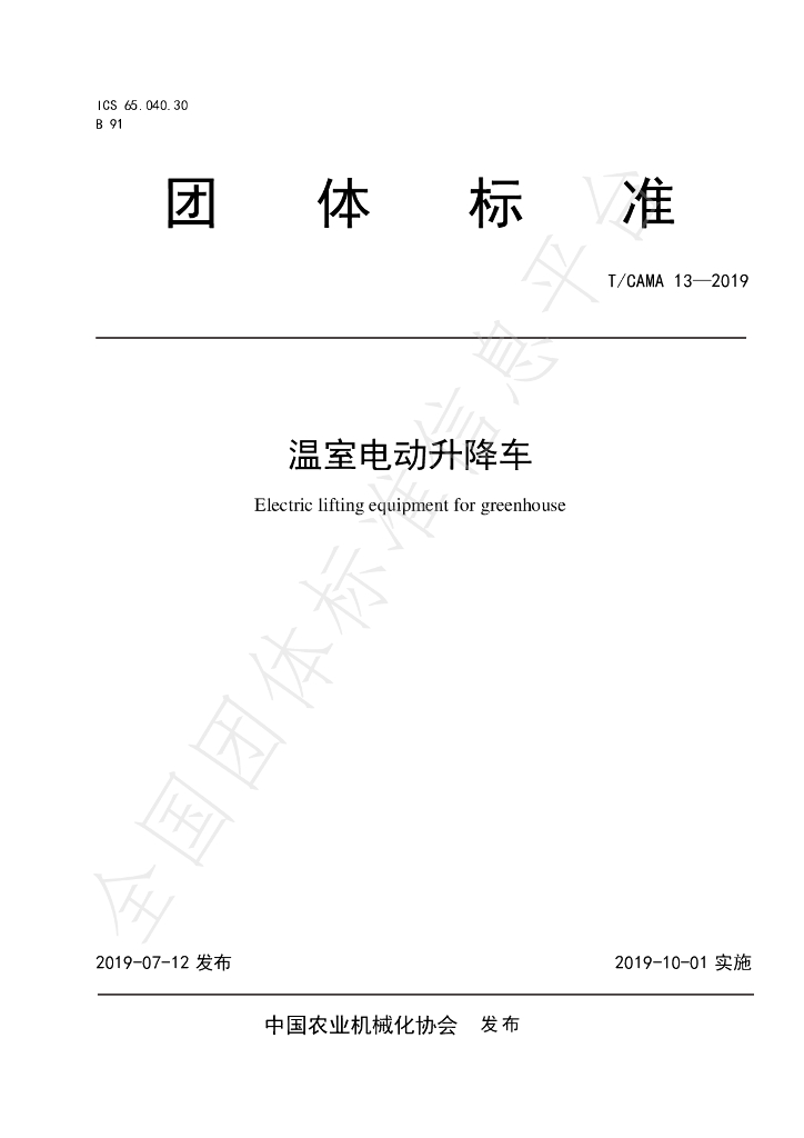 T/CAMA 13-2019 标准预览