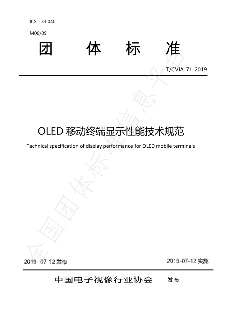 T/CVIA 71-2019 标准预览