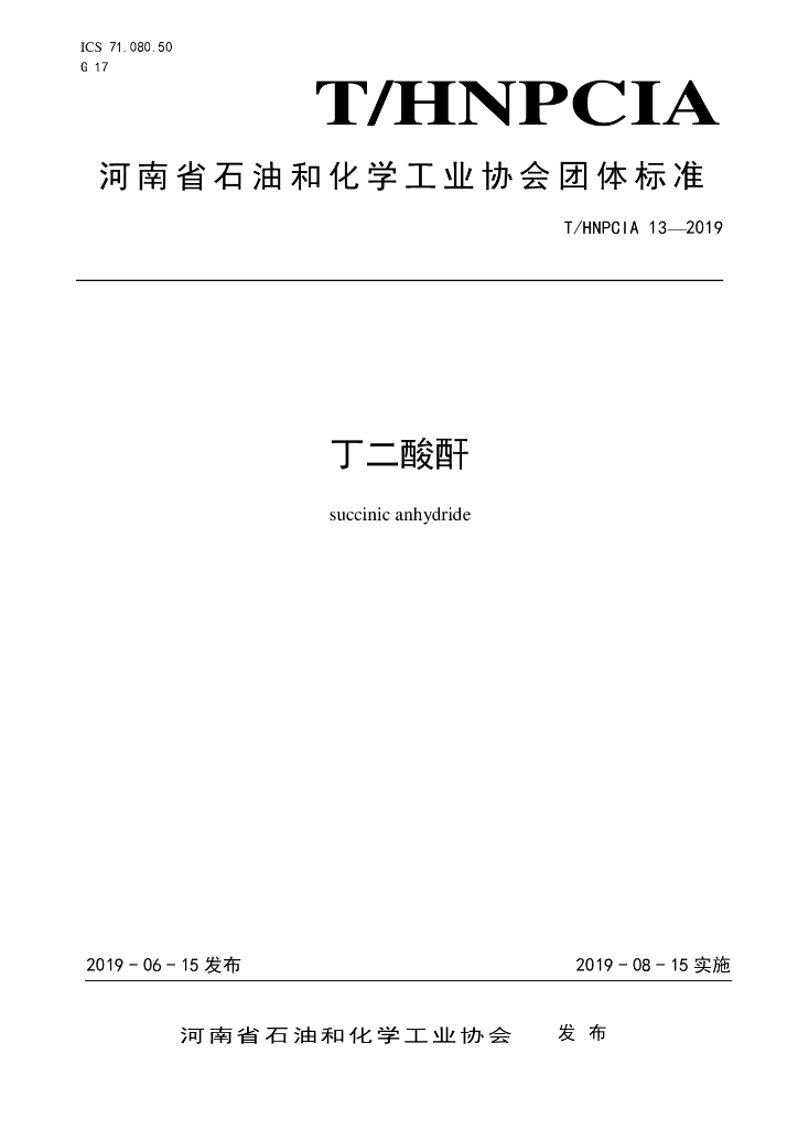 T/HNPCIA 13-2019 标准预览
