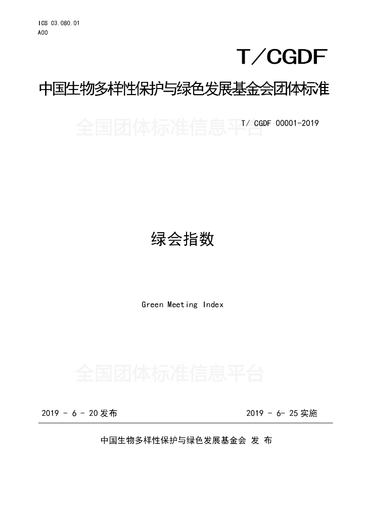 T/CGDF 00001-2019 标准预览