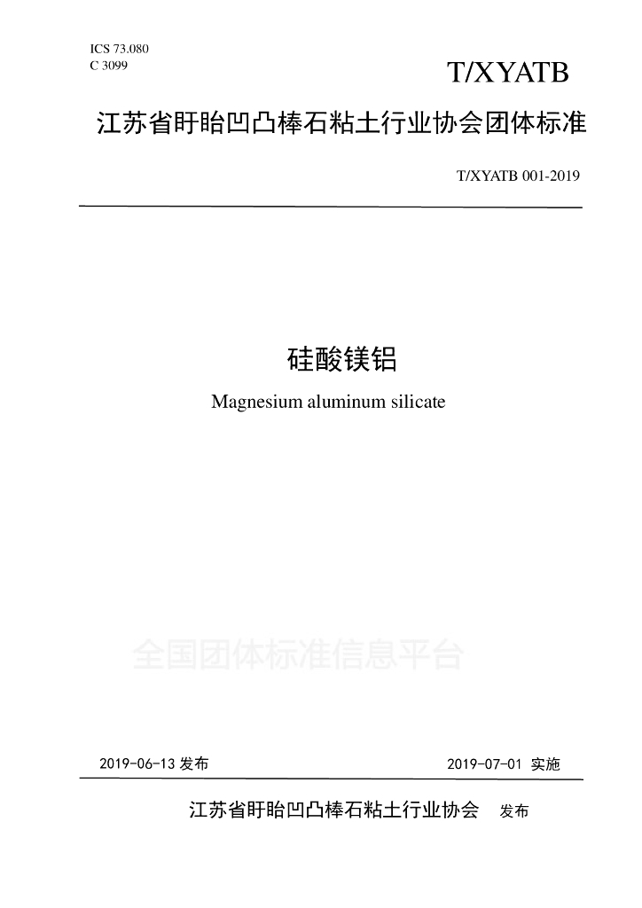 T/XYATB 001-2019 标准预览