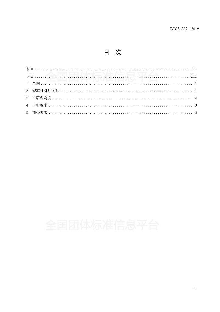 T/CEA 802-2019 标准预览