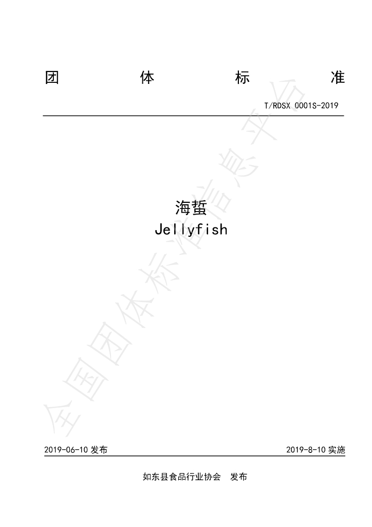 T/RDSX 0001S-2019 标准预览