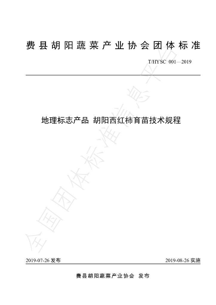 T/HYSC 001-2019 标准预览