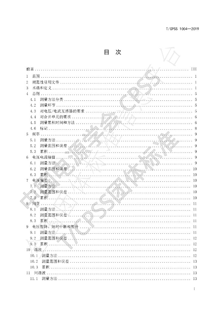 T/CPSS 1004-2019 标准预览