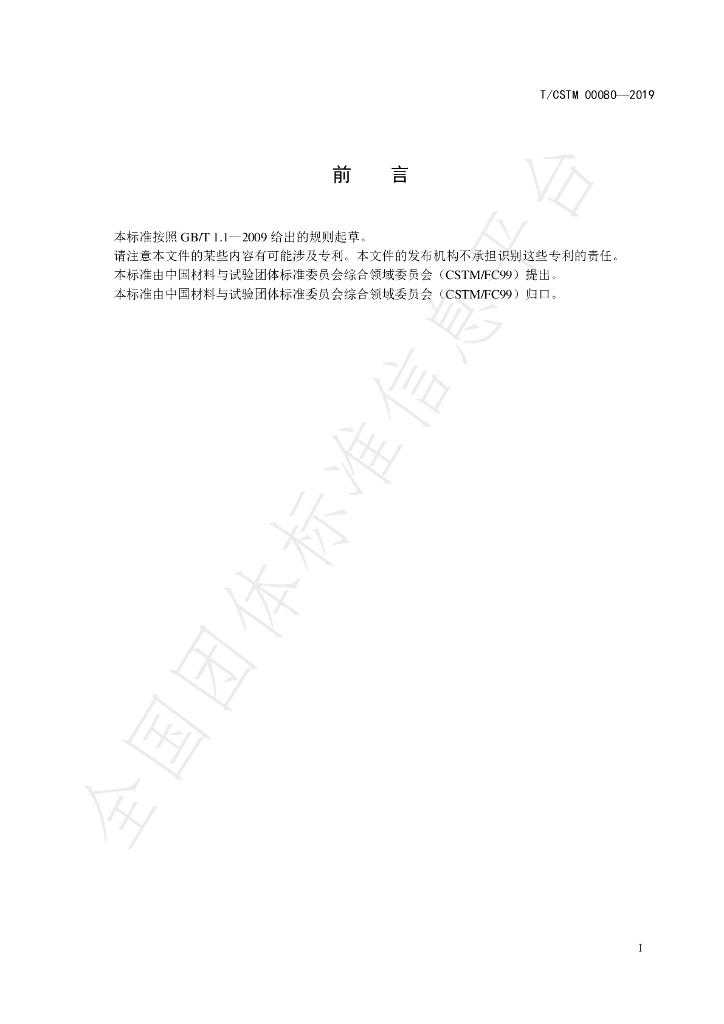 T/CSTM 00080-2019 标准预览