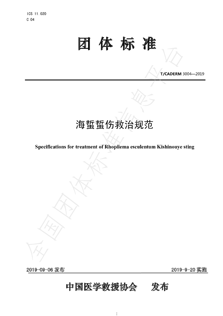 T/CADERM 3004-2019 标准预览