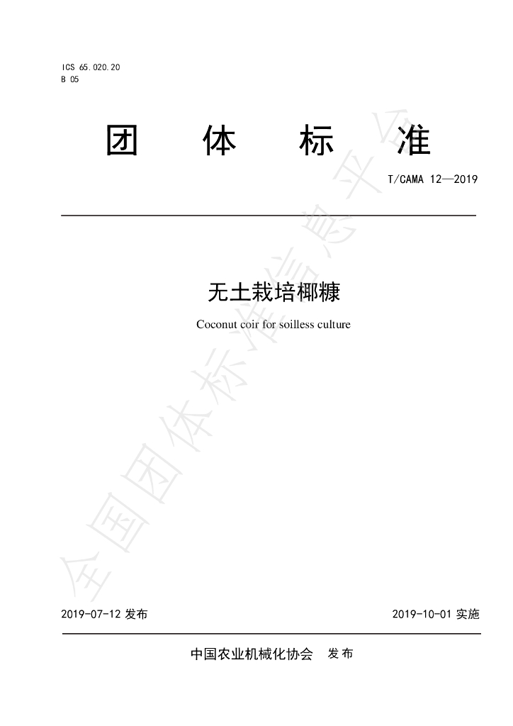 T/CAMA 12-2019 标准预览