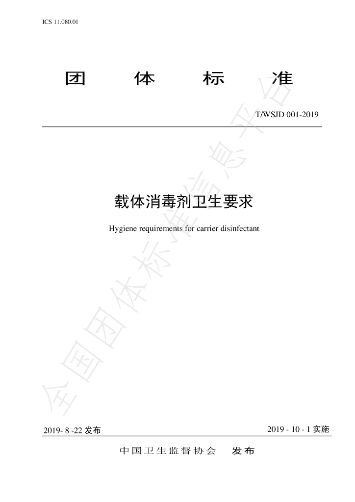 T/WSJD 001-2019 标准预览