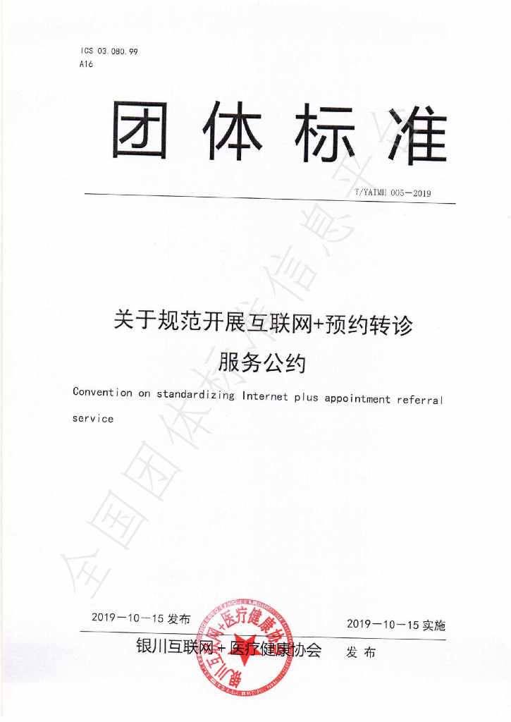 T/YAIMH 005-2019 标准预览
