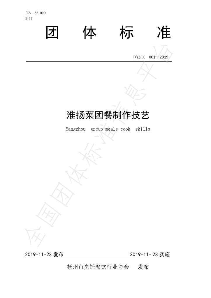 T/YMCA 001-2019 标准预览