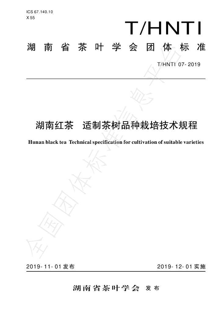 T/HNTI 07-2019 标准预览
